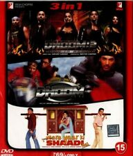 DHOOM:2 - DHOOM - MERE YAAR KI SHAADHI HAI - 3 IN 1 YRF BOLLYWOOD DVD.