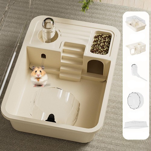 Large hamster cage clear small - cage,