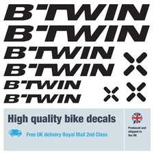 BTWIN bike labels / decals / stickers, 5+ years external quality (24 pack)