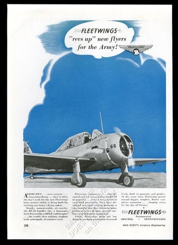 1942 fleetwings plane - bt-12,