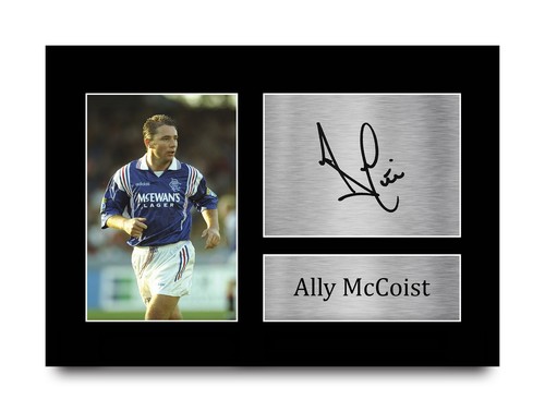 Ally mccoist signed rangers - ally,