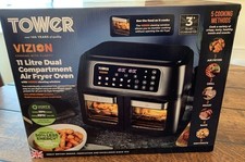 TOWER VIZION T17102 11 LITRE DUAL AIR FRYER OVEN - SUPER SIZE - NEW IN BOX