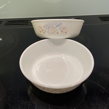 Pyrex Blue Iris 2x Cereal /