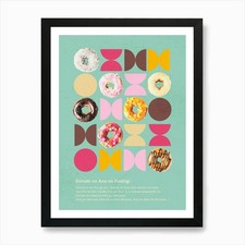Donuts Art Print Framed Wall