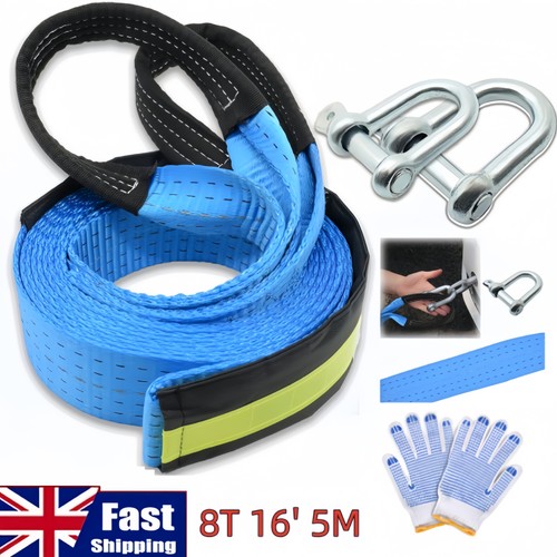 Tow rope heavy duty - 8t, heavy-duty