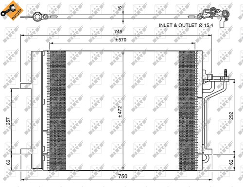 Nrf air con condenser - nrf,