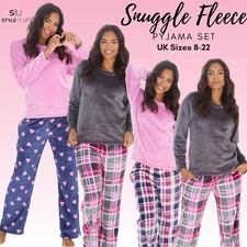 Ladies Fleece Pyjama Set Soft