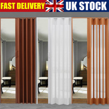 Internal Folding Door Concertina Accordion PVC Sliding Doors Bathroom Divider A