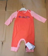 BURBERRY White baby grow Hat