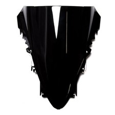 MPW Double Bubble Black Windshield Screen for Yamaha YZF-R1 07-08
