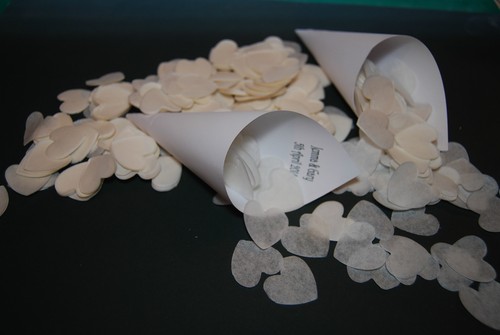 White wedding love heart - white,