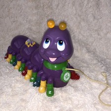 Leapfrog Alphabet Pal Caterpillar Educational Toy Purple Working Vintage 2000