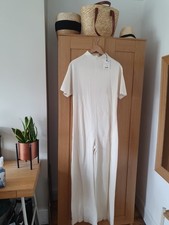 Zara Womens Cream Jumpsuit
