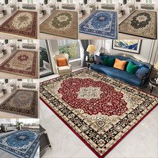 Luxury Non Slip Large Traditional Rugs Bedroom Living Room Rug Hallway Runner