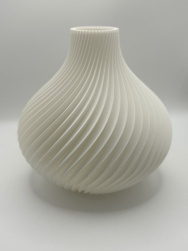 Modern white spiral - white,
