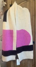 Zara pink & cream scarf or
