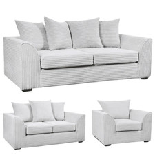 Jumbo cord sofa set 3 - set,