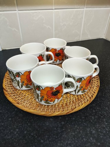 Vintage meakin poppy tea - j&g,