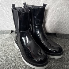 NEW, J D WILLIAMS SIMPLY BE, Ladies Black Ankle Boots Welly Style, Size 7