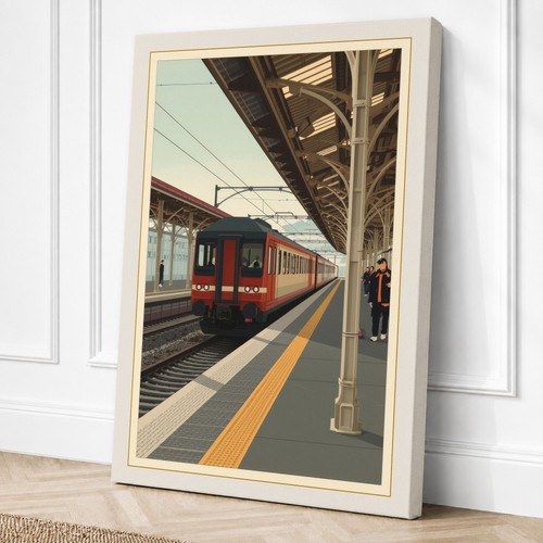 Station platform art - platform,