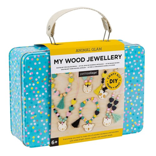 Petit collage animal glam wood - petit,