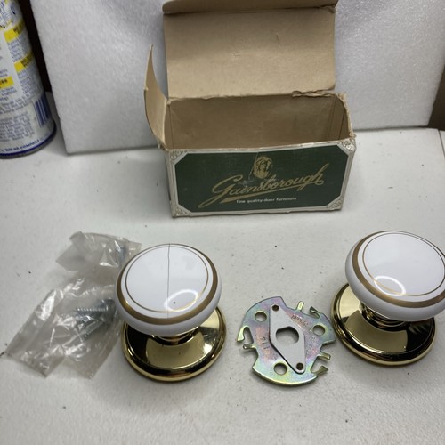 Gainsborough white brass door - gainsborough,