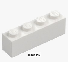 LEGO Brick 1x4 White (colour