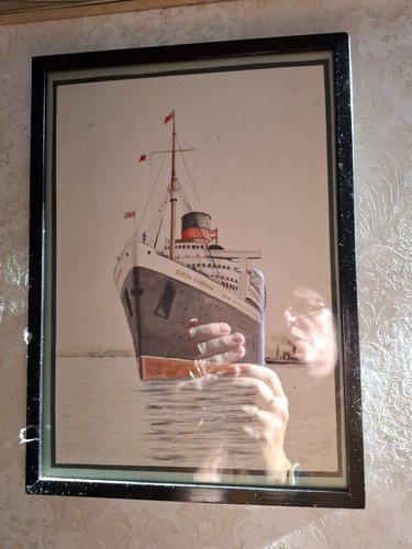 Framed vintage ocean - framed, liner