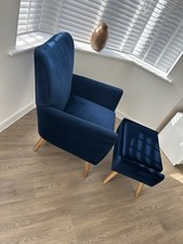 Next Navy Blue Velvet Wilson