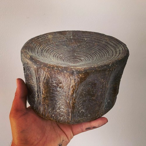 Fossil megalodon vertebra - /,