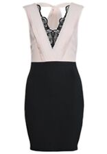 Lipsy Bodycon Dress 12 Nude