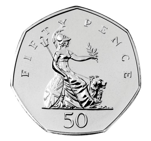 Circulated 50p 1969 2008 - 1969,