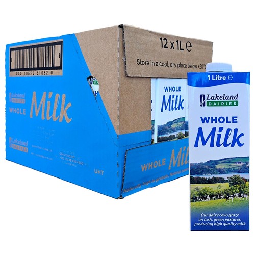 Lakeland whole milk 1ltr - lakeland,