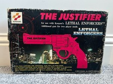 The Justifier Gun for Lethal Enforcers Pink Version Sega Mega Drive SNES Boxed