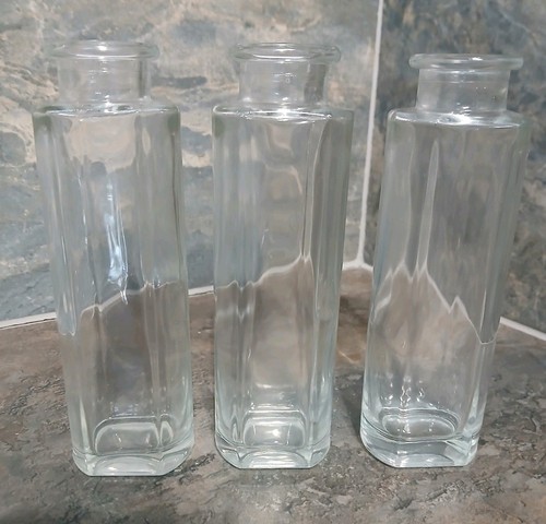 Job lot clear glass vases - clear,