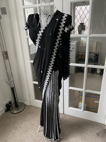 Ready pleated saree - pleated,