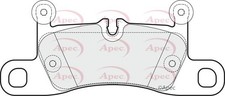 APEC Rear Brake Pad Set for VW