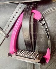 Pink Safety Stirrups - Aluminium - Quick Release - Unbeatable Price.