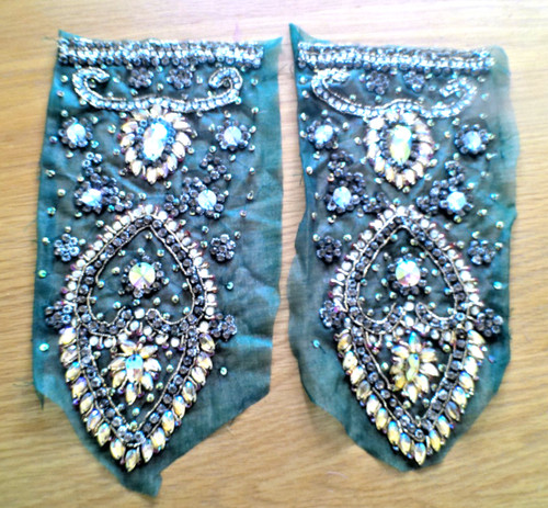 Sparkly indian sari fabric - x,