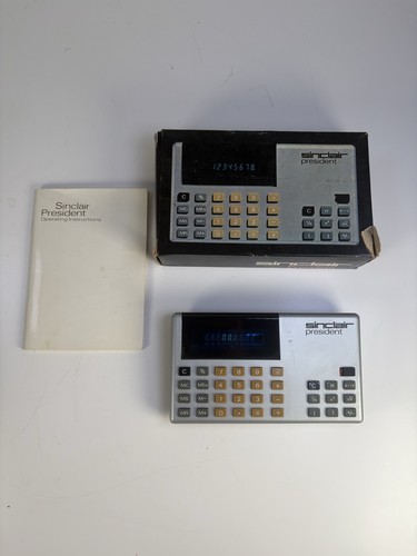 Sinclair president calculator - sinclair,