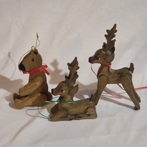Handcrafted wooden reindeer - handcrafted,