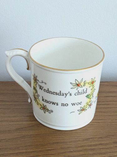 Royal worcester mug wednesay - royal, wednesay's