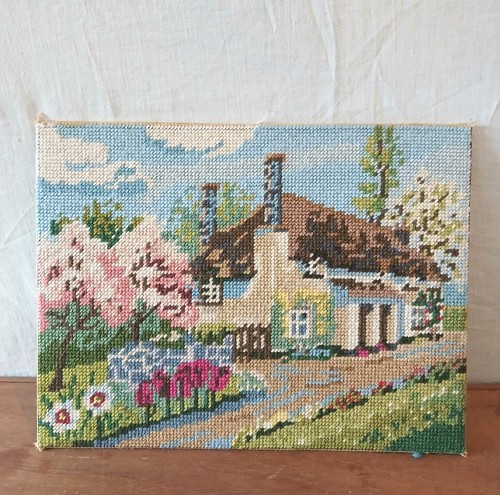 Vintage hand tapestry wool - vintage,