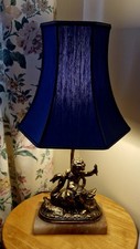 Cherub Lamp With Marble Base