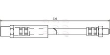 APEC Front Brake Hose for