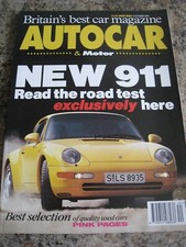 AUTOCAR MAGAZINE OCT 1993 PORSCHE 911 TVR CERRARA BMW HATCH LONDON MOTOR SHOW