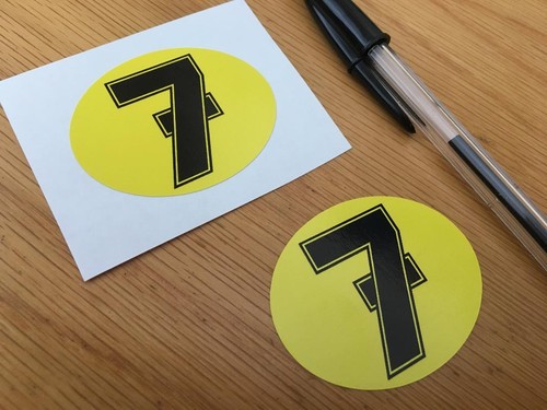 Barry sheene number stickers - barry,