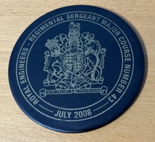 Royal Engineers - REGIMENTAL SERGEANT MAJOR COURSE NO 43 Slate Coaster  2008