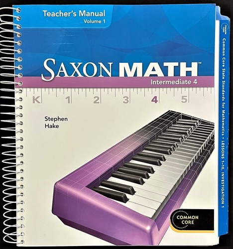 Saxon math teacher s manual - saxon,