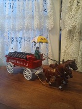 Cast iron horse-drawn wagon